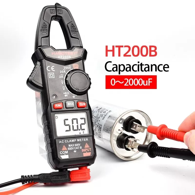 Kompakt AC/DC multimeter (tång) True RMS, HT200B