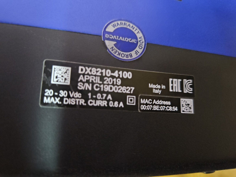 DATALOGIC DX8210-4100 Standard Resolution Extended, BEGAGNAD streckkodsläsare