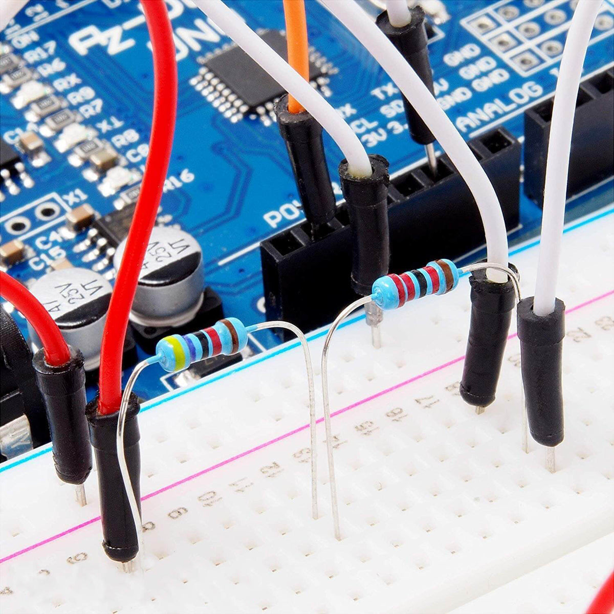 Komplett paket med med resistorer 0-1MΩ 0.25W kit, 525st