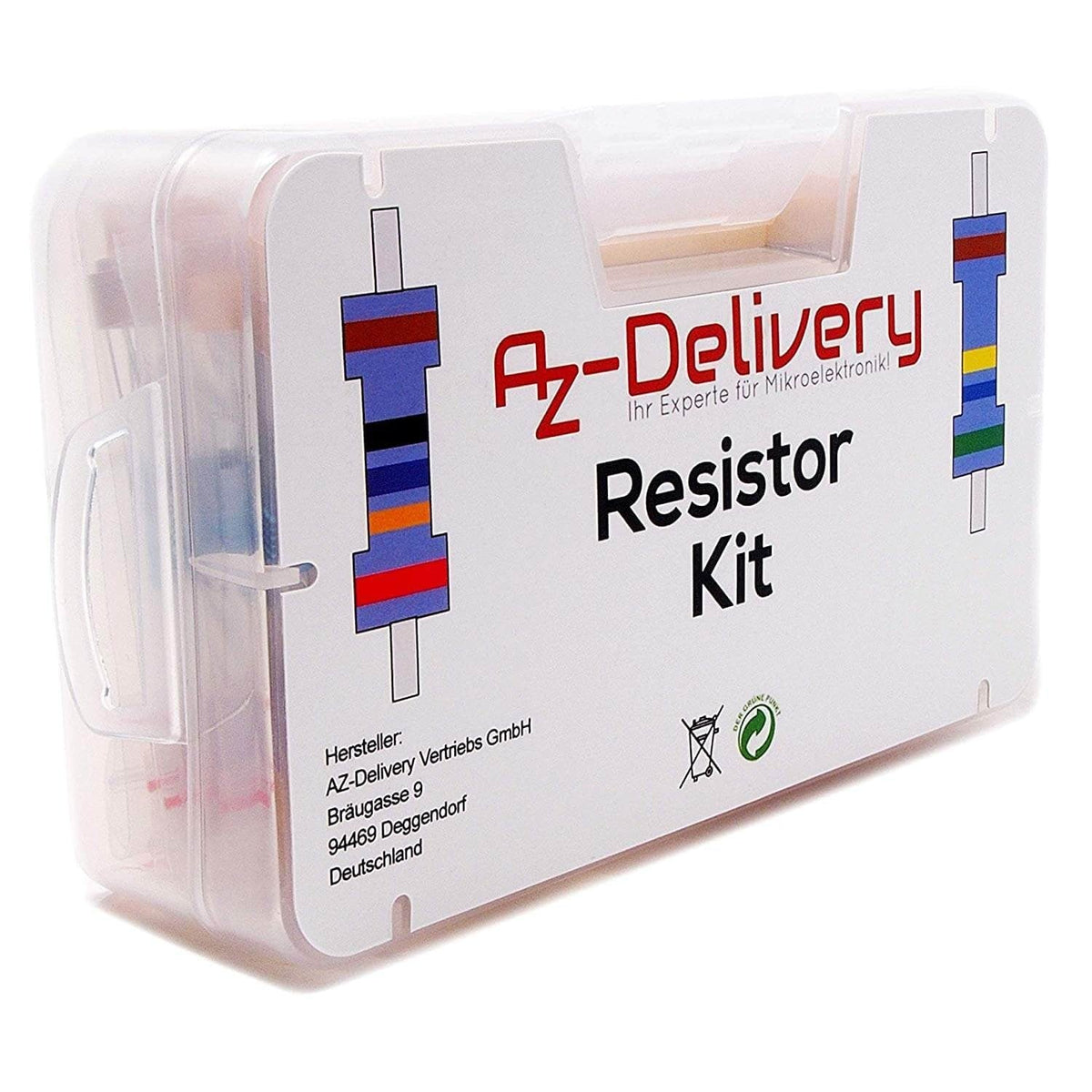 Komplett paket med med resistorer 0-1MΩ 0.25W kit, 525st