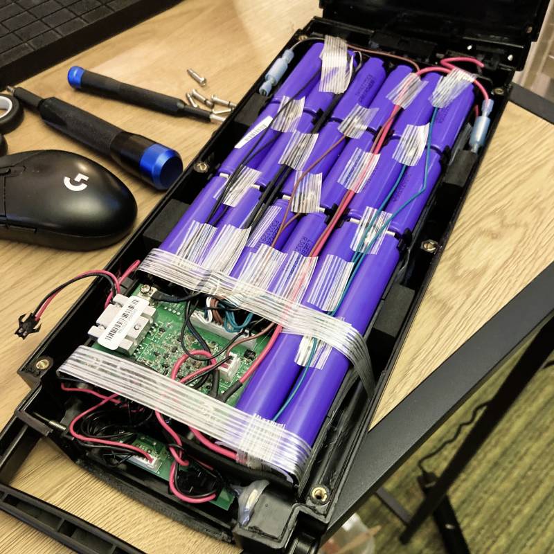 Ännu ett Biltema elcykelbatteri som behöver återställas