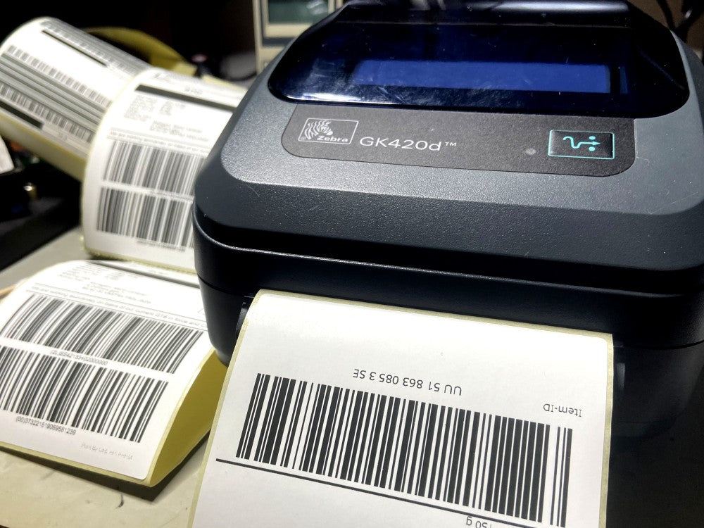 Reparation av etikettskrivare Zebra GK420D