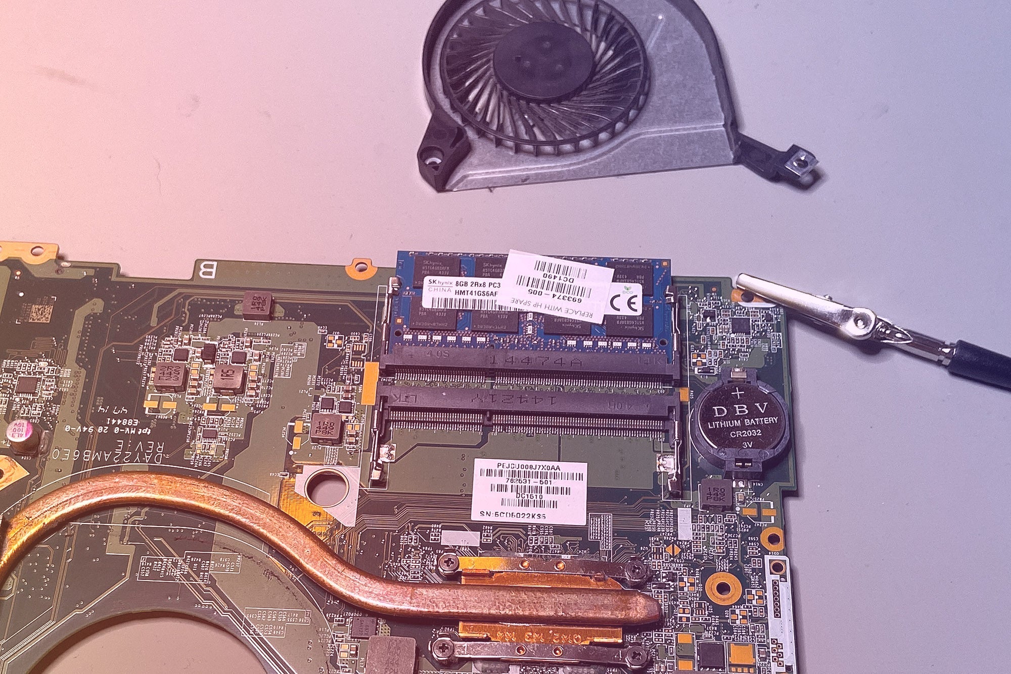 Ännu en överhettad laptop, reparation