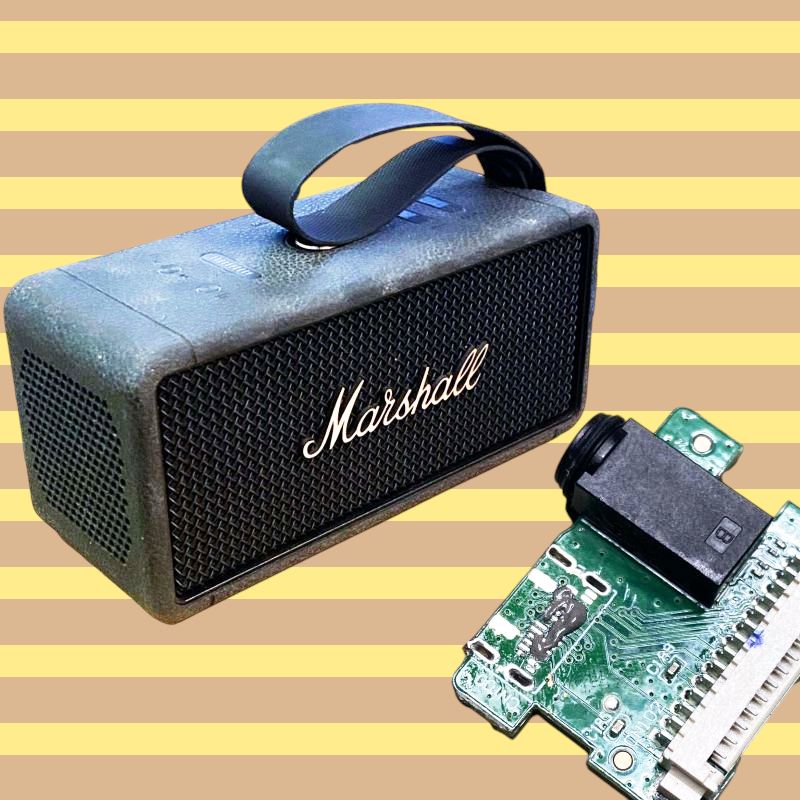 Marshall Middleton/Emerton bluetooth högtalare, reparation ytmonterad USB-C