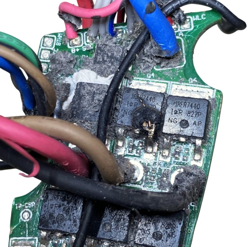 Byte av mosfet på professionell skruvdragare