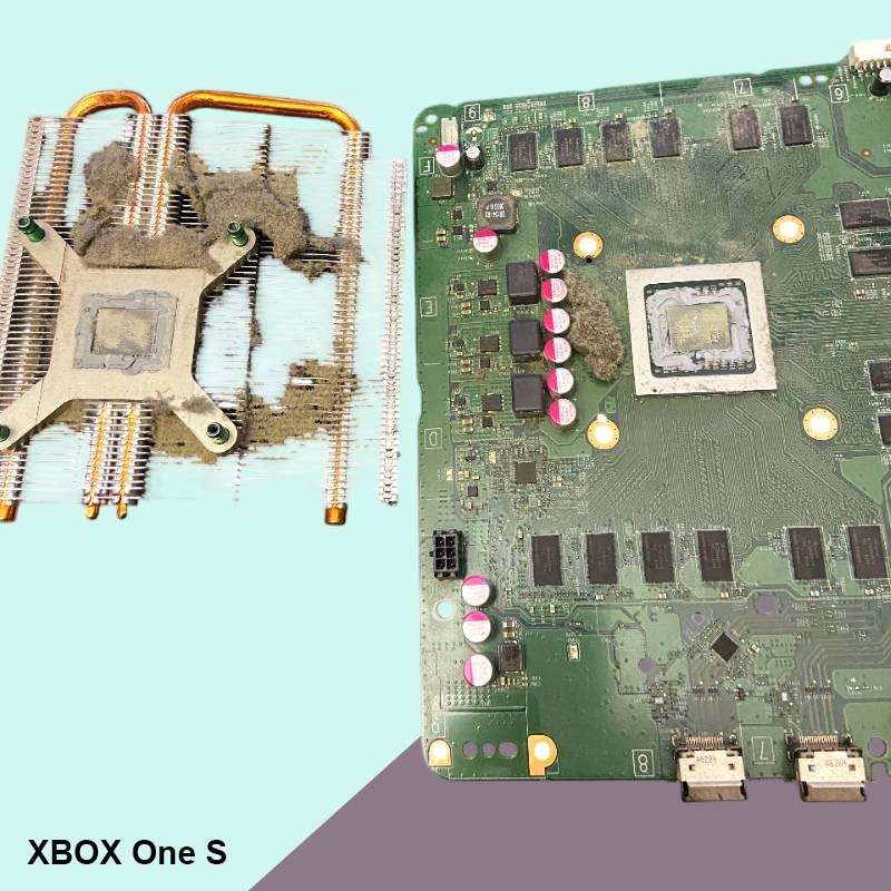 XBOX One S, rengöring & byte av kylpasta