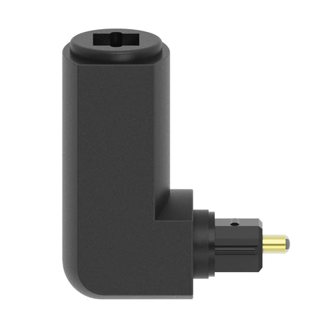 Hama Optisk Toslink-adapter 90° vinklad, ODT hane till ODT hona, guldpläterad