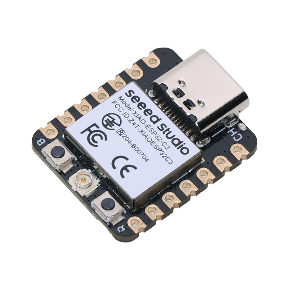 Seeed Studio XIAO ESP32-C3 Utvecklingskort WiFi/BLE 21x17.8mm USB-C, XIAO ESP32-C3