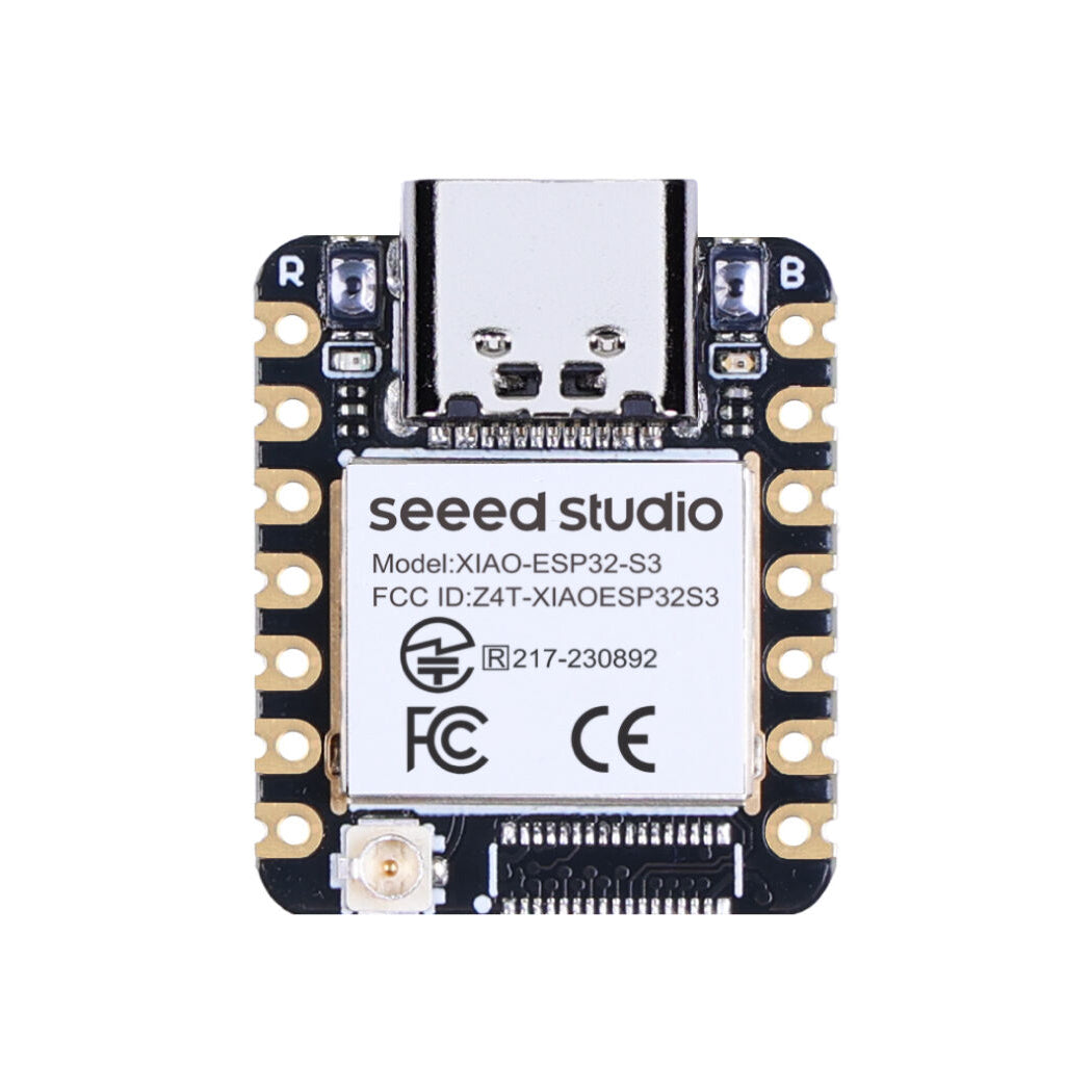 Seeed Studio XIAO ESP32-S3 Utvecklingskort WiFi/BLE 21x17.8mm USB-C, XIAO ESP32-S3