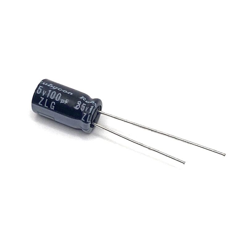 Kondensator 100uF 25V 105C 11x6.3mm, elektrolyt 25ZLG100MEFC6.3X11