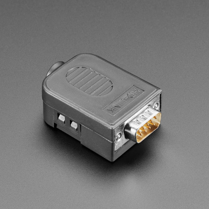 DE-9 (DB9)-adapter hane till 9-poligt skruvterminalblock med kapsling Adafruit 3123