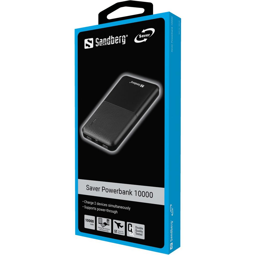 Sandberg Saver PowerBank, 10.000 mAh UCB-C