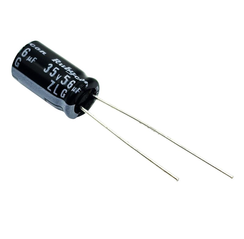 Kondensator 56uF 35V 105°C 11x6.3mm, elektrolyt 35ZLG56MEFC6.3X11