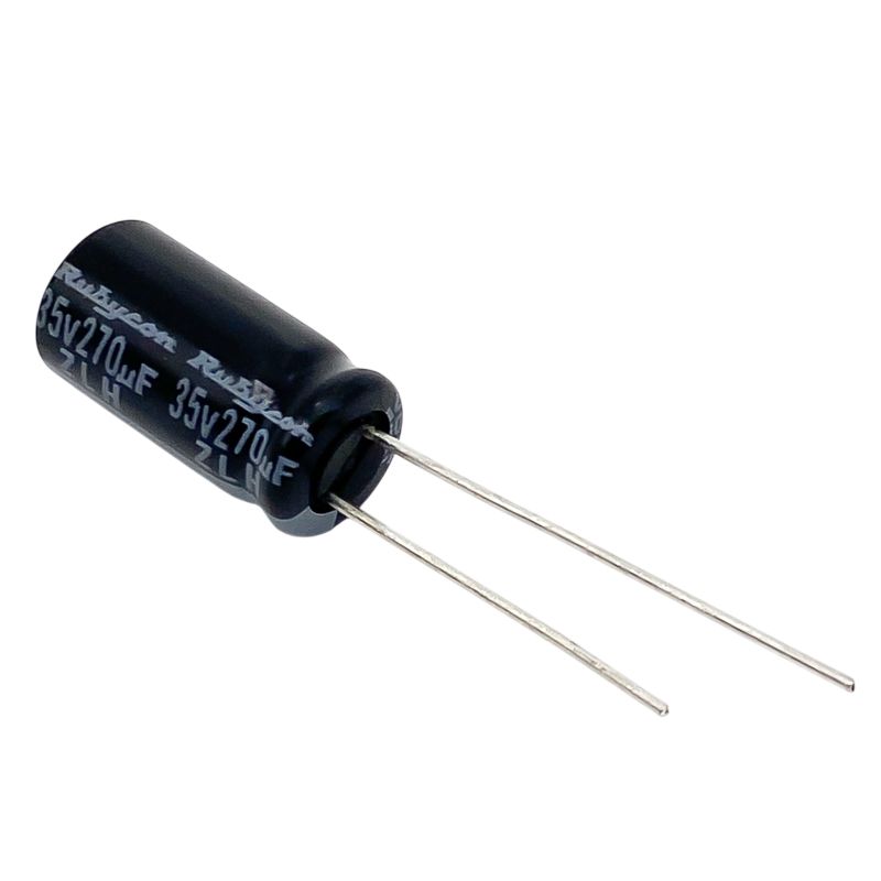 Kondensator 270uF 35V 105°C 16x8mm, elektrolyt 35ZLH270MEFC8X16