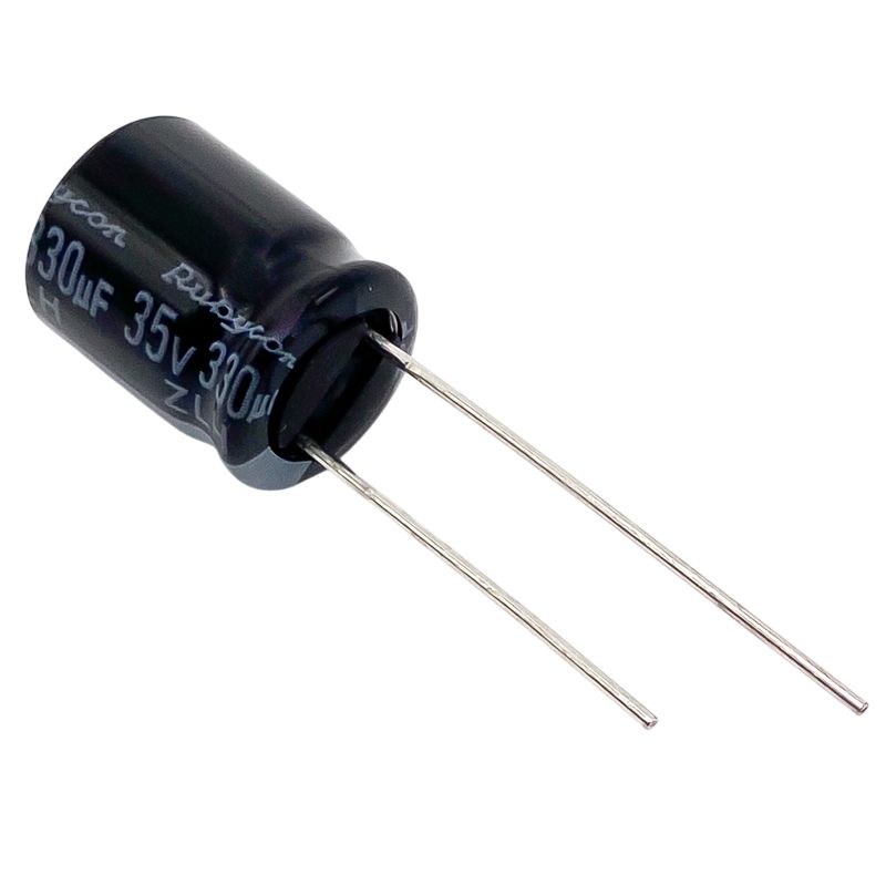 Kondensator 330uF 35V 105°C 12.5x10mm, elektrolyt 35ZLH330MEFC10X12.5
