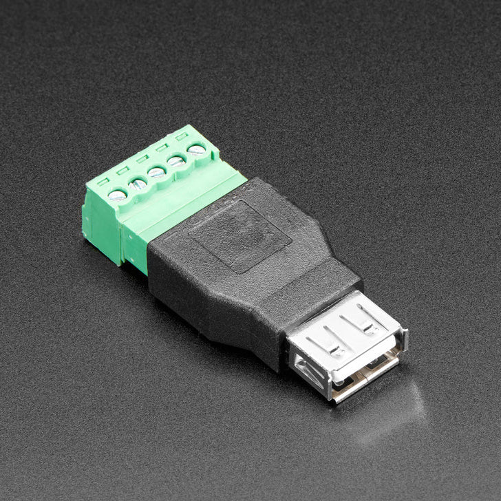 USB-A-hona till 5-poligt terminalblock, adapter Adafruit 3629