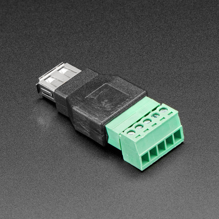 USB-A-hona till 5-poligt terminalblock, adapter Adafruit 3629
