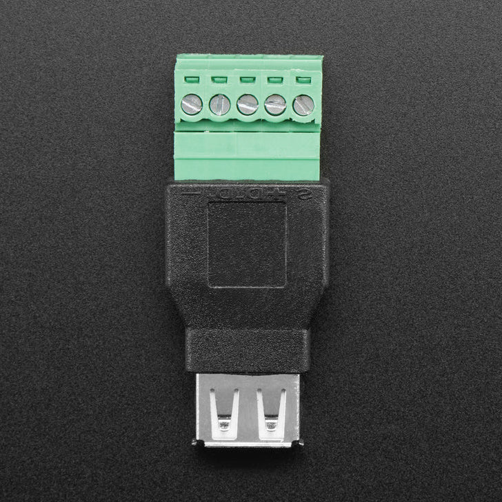 USB-A-hona till 5-poligt terminalblock, adapter Adafruit 3629
