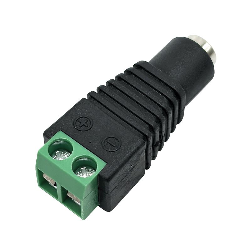 DC-adapter 2,1mm hona till 2-poligt skruvterminalblock Adafruit 368
