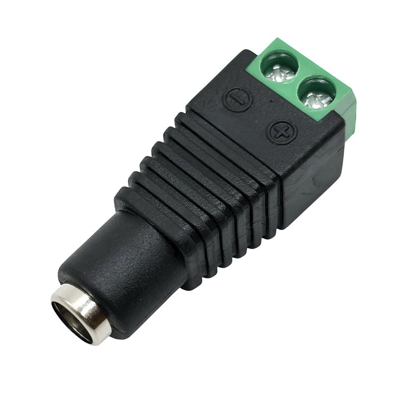 DC-adapter 2,1mm hona till 2-poligt skruvterminalblock Adafruit 368