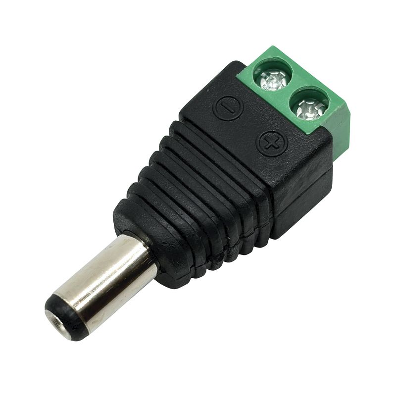DC-adapter 2,1mm hane till 2-poligt skruvterminalblock Adafruit 369