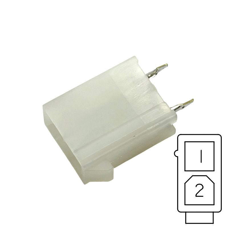 Kapslad stiftlist 2-pol 4.20mm vertikal THT Molex Mini-Fit Jr 0039281023