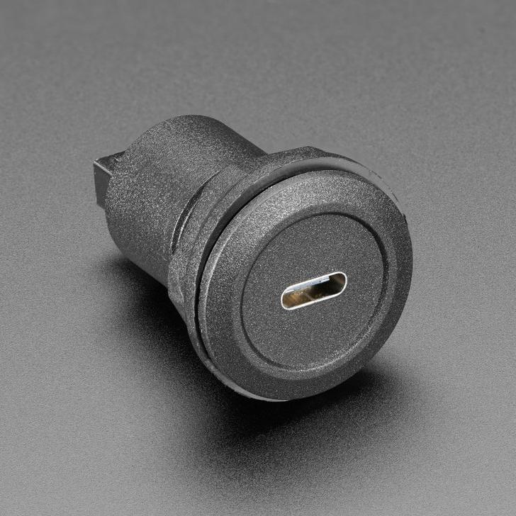 USB-C till USB-A - Rund Panelmonteringskontakt, 30mm