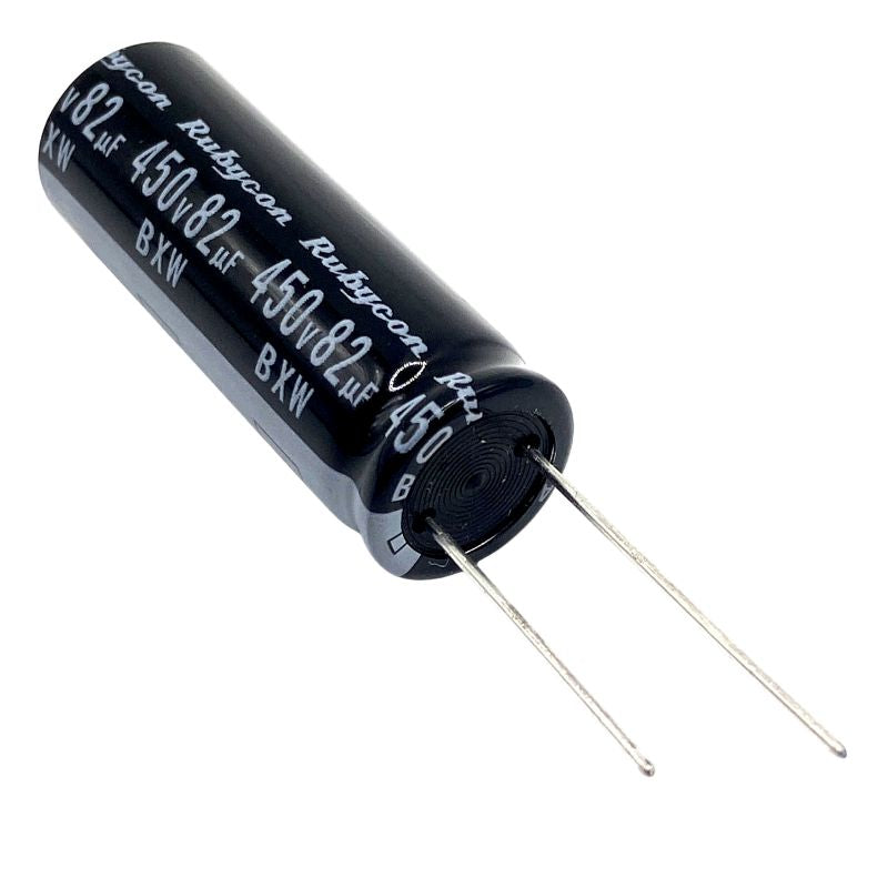 Kondensator 82uF 450V 105C 40x14.5mm, elektrolyt 450BXW82MEFR14.5X40