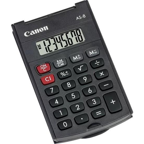 Canon AS-8, svart fickräknare