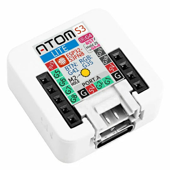 M5Stack C124 - AtomS3 Lite ESP32S3 Dev Kit, Programmerbar Kontroller