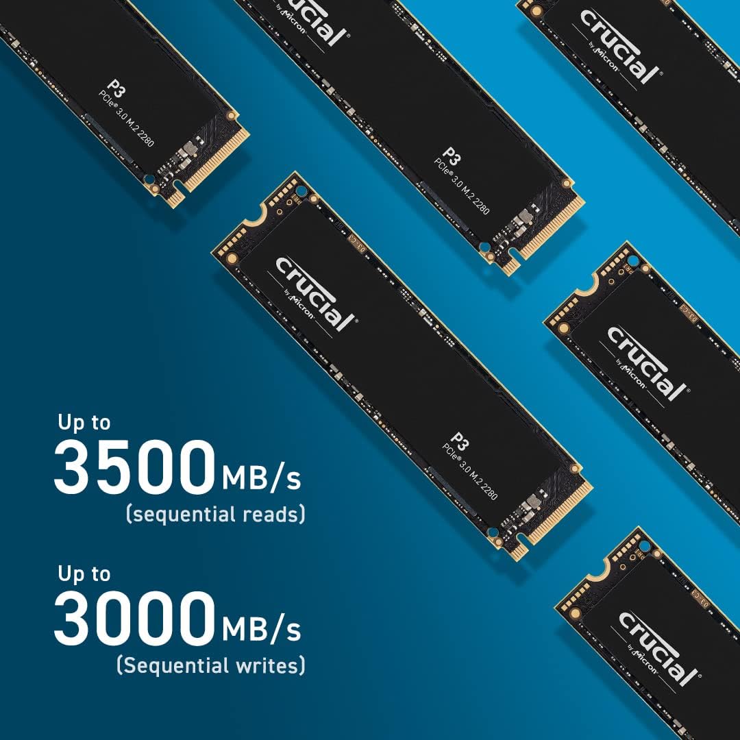 Crucial P3 M.2 NVMe 2280 3500MB/s, 1TB