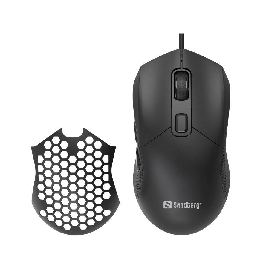 Sandberg Gamingmus FlexCover 6D USB 12800 DPI, svart