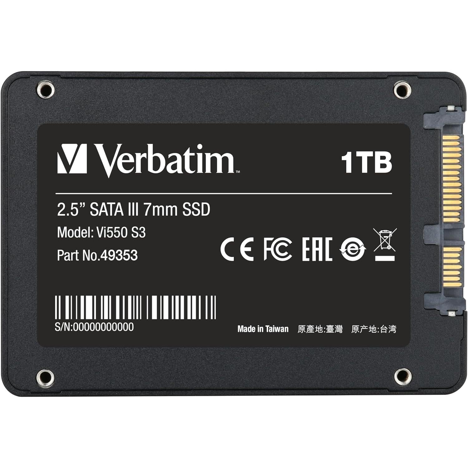 Verbatim Vi550 S3 2.5" SSD, 1TB