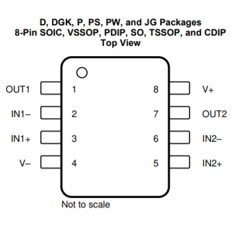 LM358P op-amp, dual