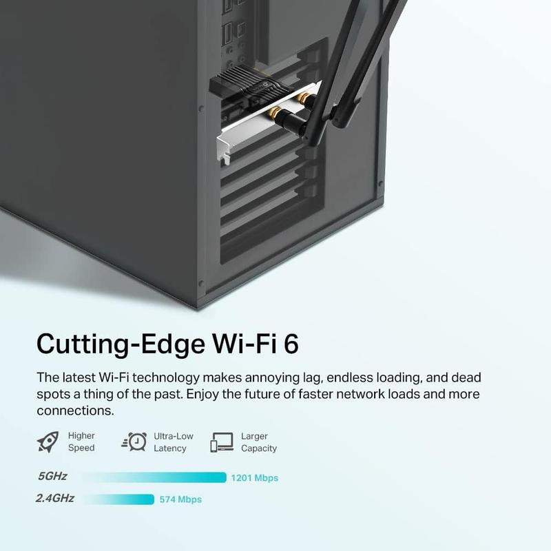 TP-Link Archer TX20E AX1800 WiFi 6 & Bluetooth 5.2 PCIe-adapter, dual antenner