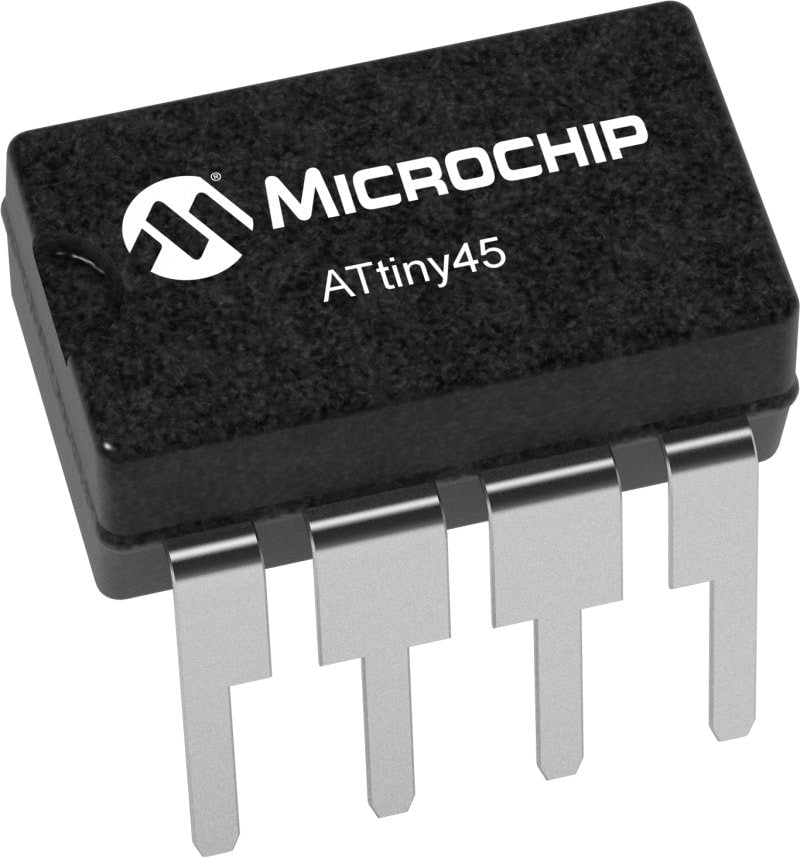 Microchip Technology ATTINY45-20PU mikrokontroller PDIP-8