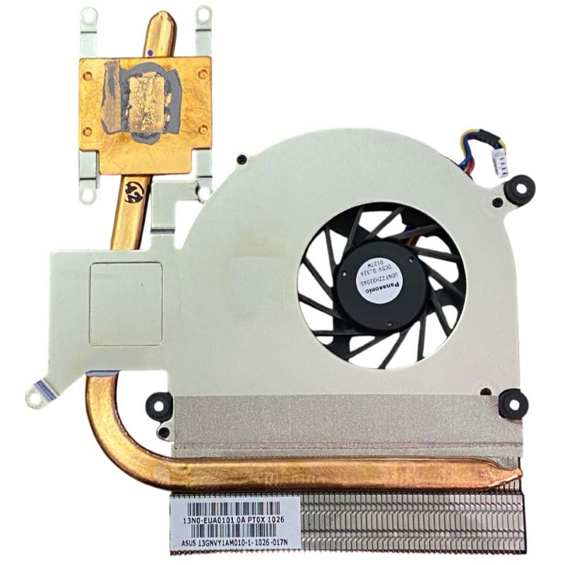 CPU-kylmodul med fläkt till ASUS K70/K70A-F/X70A, delnr 13N0‑EUA0101 (BEG)