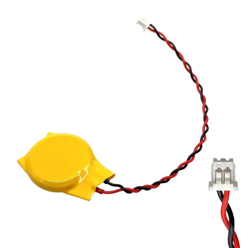 CR2032-LD-RP CMOS-batteri 3V för laptop - Molex PicoBlade 1,25 mm 2-pol (51021-0200) (omvänd polaritet)