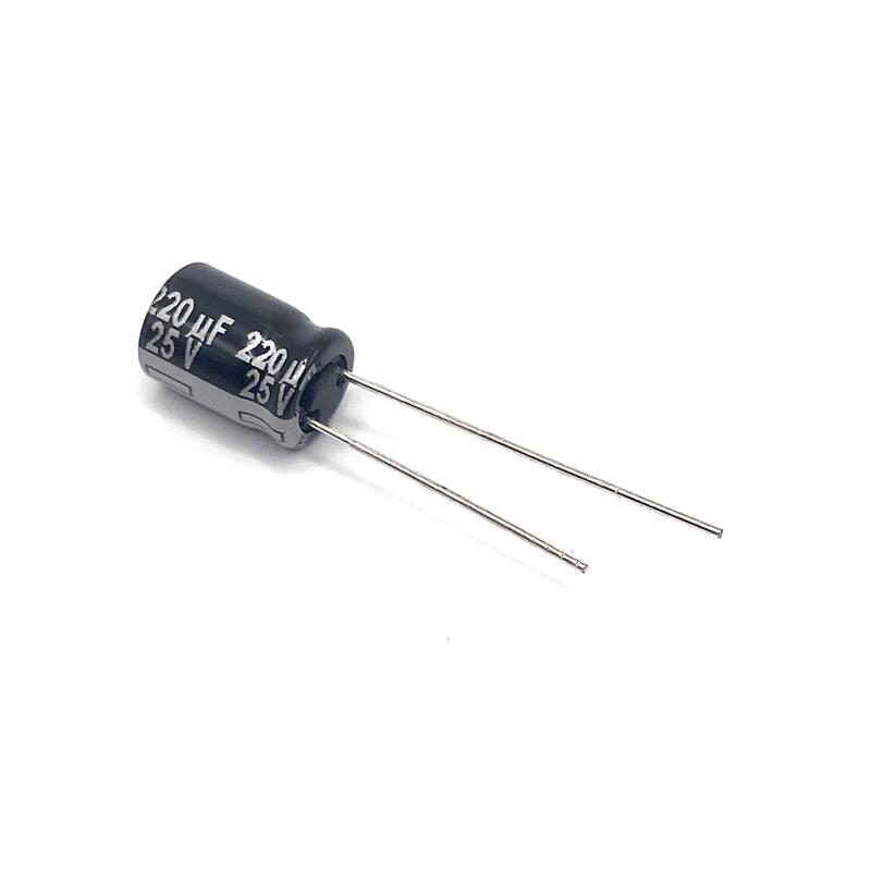 Kondensator 220uF 25V 105C 11.5x8mm, elektrolyt ECA1EHG221