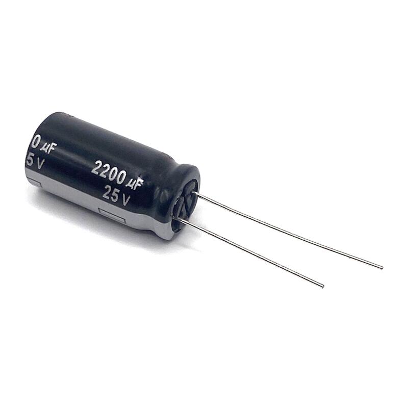 Kondensator 2200uF 25V 105C 25x12.5mm, elektrolyt ECA-1EHG222