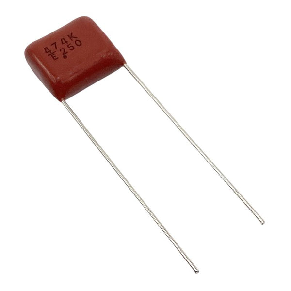 Kondensator 0.47uF 250V 105C 12.3x6.2mm, film ECQ-E2474KB 10mm