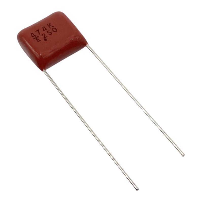 Kondensator 0.47uF 250V 105C 12.3x6.2mm, film ECQ-E2474KB 10mm