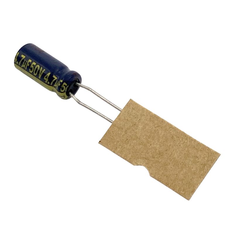 Kondensator 4.7uF 50V 105°C 11x5mm RM2mm, elektrolyt EEU-FC1H4R7H