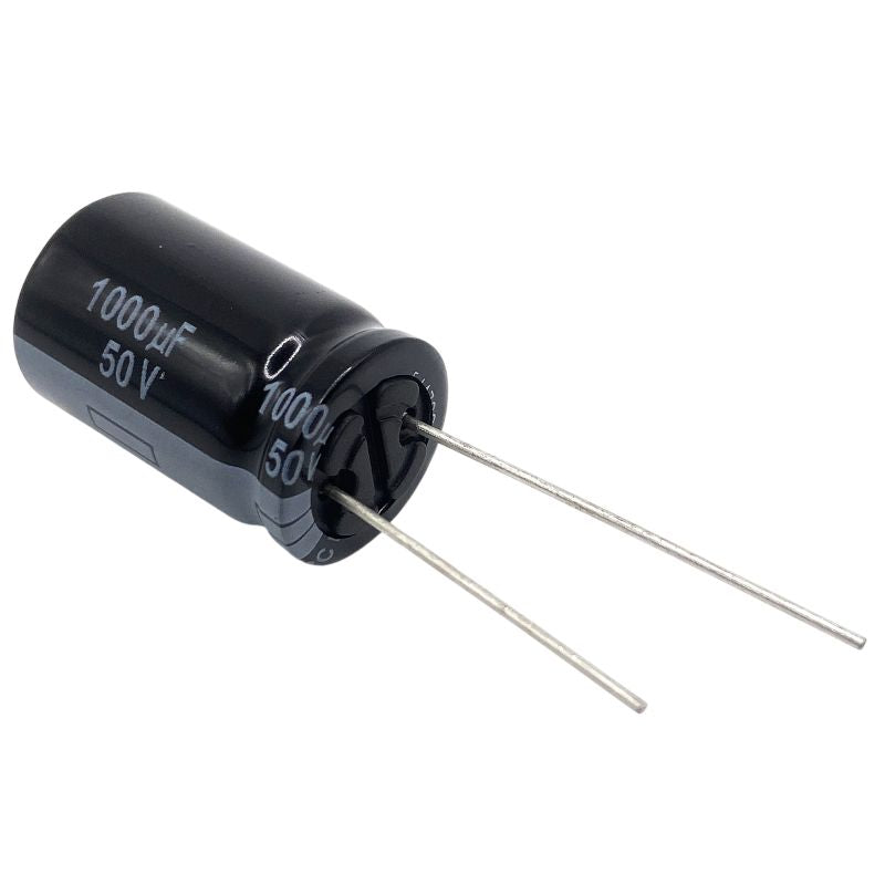 Kondensator 1000uF 50V 105°C 25x16mm RM7.5mm, elektrolyt EEU-FR1H102