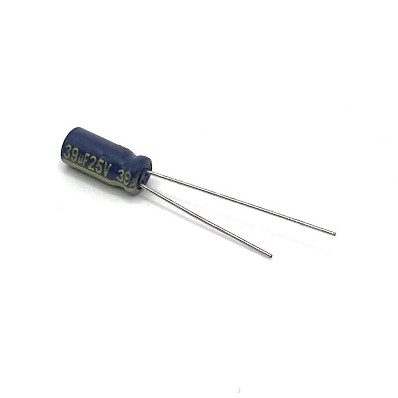 Kondensator 39uF 25V 105C 11x5mm, elektrolyt EEUFC1E390