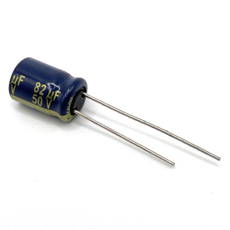 Kondensator 82uF 50V 105C 11.5x8mm, elektrolyt EEU-FC1H820