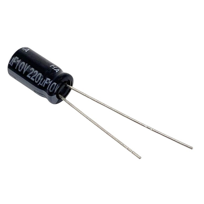 Kondensator 220uF 10V 105°C 11.2x6.3mm RM2.5mm, elektrolyt EEUFR1A221