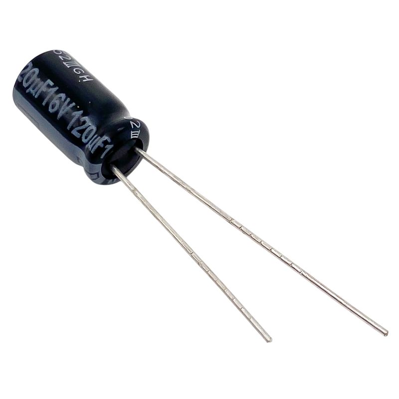 Kondensator 120uF 16V 105°C 11.2x6.3mm, elektrolyt EEUFR1C121