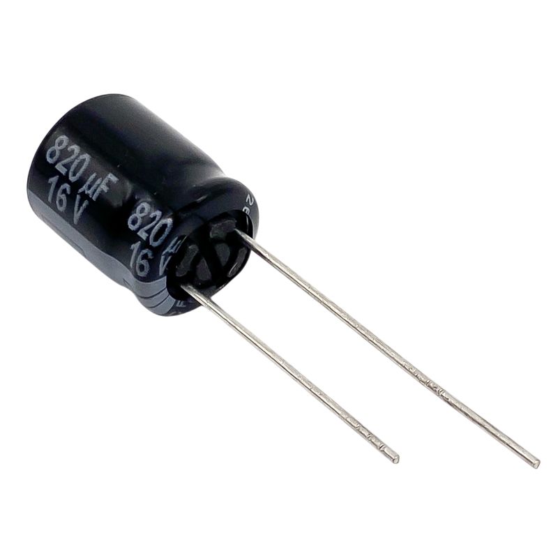 Kondensator 820uF 16V 105°C 12.5x10mm, elektrolyt EEUFS1C821