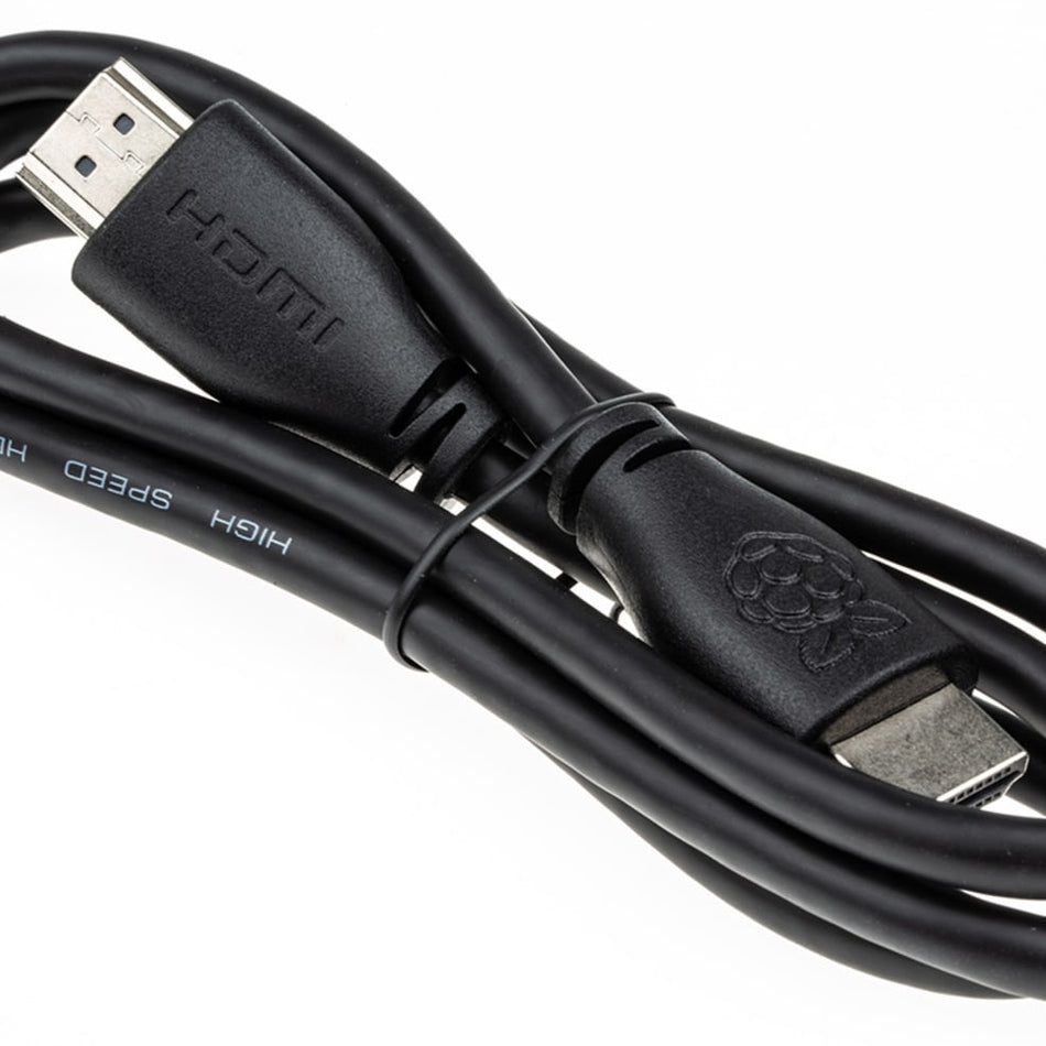 HDMI 1m originalkabel till Raspberry Pi, svart